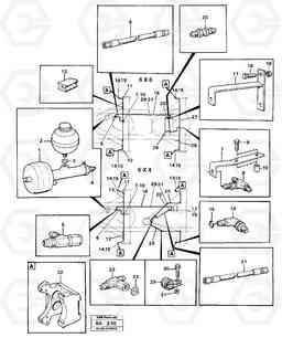 17764 Hydraulic brake system, trailer A20 VOLVO BM A20, Volvo Construction Equipment