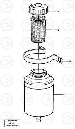 5229 Reservoir, tractor A20 VOLVO BM A20, Volvo Construction Equipment