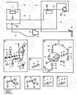 81918 Pneumatic system parking brake, tractor A20 VOLVO BM A20, Volvo Construction Equipment