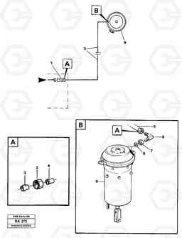 63617 Pneumatic system: parking brake, trailer A20 VOLVO BM A20, Volvo Construction Equipment