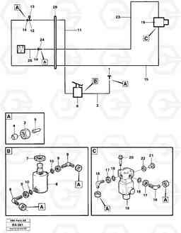 16641 Pneumatic system: exhaust brake A20 VOLVO BM A20, Volvo Construction Equipment