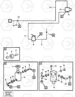 17019 Pneumatic system: exhaust brake A20 VOLVO BM A20, Volvo Construction Equipment