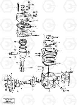 11168 Air compressor A20 VOLVO BM A20, Volvo Construction Equipment