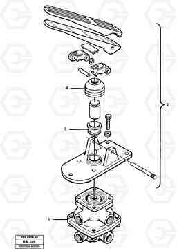 18965 Footbrake valve A20 VOLVO BM A20, Volvo Construction Equipment