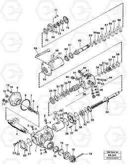 63334 Steering gear A20 VOLVO BM A20, Volvo Construction Equipment