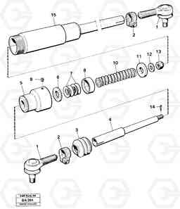 12716 Drag rod A20 VOLVO BM A20, Volvo Construction Equipment