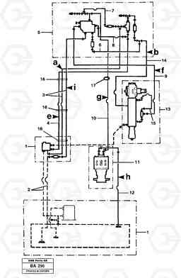 17029 Safety steering: hose assembly A20 VOLVO BM A20, Volvo Construction Equipment