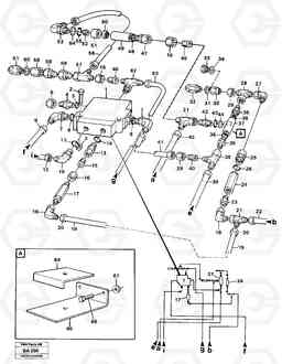 88769 Priority valve with connecting parts A20 VOLVO BM A20, Volvo Construction Equipment