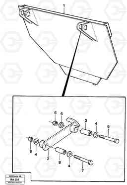 16374 Extra flap A20 VOLVO BM A20, Volvo Construction Equipment