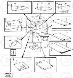 32522 Floor panel, cover plate protecting plate A20 VOLVO BM A20, Volvo Construction Equipment