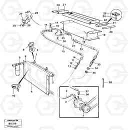 16642 Air-conditioning evaporator A20 VOLVO BM A20, Volvo Construction Equipment