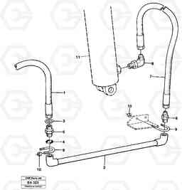 88980 Hydraulic system trailer Ser No - 1532 A20 VOLVO BM A20, Volvo Construction Equipment