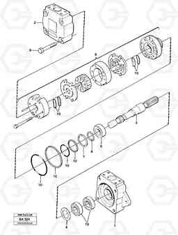 97905 Vane pump A20 VOLVO BM A20, Volvo Construction Equipment