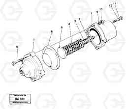 11068 Air pressure membrane tip limiting A20 VOLVO BM A20, Volvo Construction Equipment