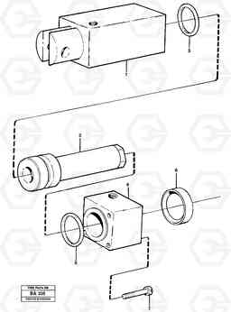 24627 Cylinder A20 VOLVO BM A20, Volvo Construction Equipment