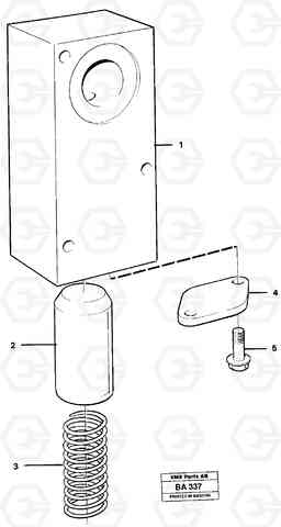 17517 Safety valve A20 VOLVO BM A20, Volvo Construction Equipment