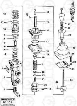 98533 Parking brake valve A25 VOLVO BM VOLVO BM A25, Volvo Construction Equipment