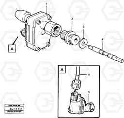 58361 Speedometer drive A25C VOLVO BM VOLVO BM A25C SER NO - 10256/ - 60911, Volvo Construction Equipment