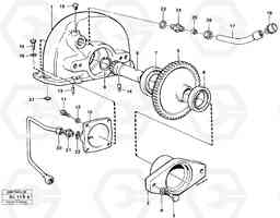 54740 Pump drive A25C VOLVO BM VOLVO BM A25C SER NO - 10256/ - 60911, Volvo Construction Equipment