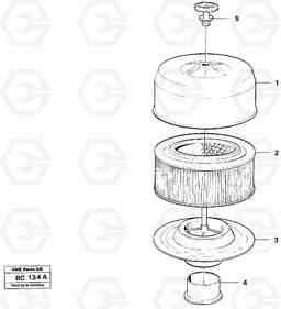 13392 Filter A25C VOLVO BM VOLVO BM A25C SER NO - 10256/ - 60911, Volvo Construction Equipment