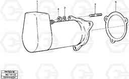 50508 Starter motor, mounting A25C VOLVO BM VOLVO BM A25C SER NO - 10256/ - 60911, Volvo Construction Equipment