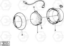 97409 Headlight, A25C VOLVO BM VOLVO BM A25C SER NO - 10256/ - 60911, Volvo Construction Equipment