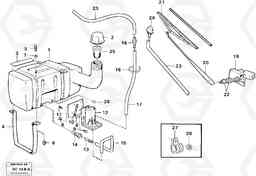 28701 Windscreen washer and wiper A25C VOLVO BM VOLVO BM A25C SER NO - 10256/ - 60911, Volvo Construction Equipment