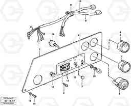 26114 Instrument panel, left A25C VOLVO BM VOLVO BM A25C SER NO - 10256/ - 60911, Volvo Construction Equipment