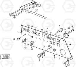 103179 Instrument panel, right A25C VOLVO BM VOLVO BM A25C SER NO - 10256/ - 60911, Volvo Construction Equipment