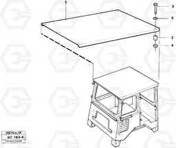 62862 Protecting roof Std Usa A25C VOLVO BM VOLVO BM A25C SER NO - 10256/ - 60911, Volvo Construction Equipment