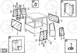 10602 Glass panes A25C VOLVO BM VOLVO BM A25C SER NO - 10256/ - 60911, Volvo Construction Equipment