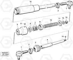 10581 Drag rod A25C VOLVO BM VOLVO BM A25C SER NO - 10256/ - 60911, Volvo Construction Equipment