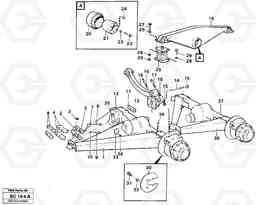 66381 Bogie mounting block Front A25C VOLVO BM VOLVO BM A25C SER NO - 10256/ - 60911, Volvo Construction Equipment