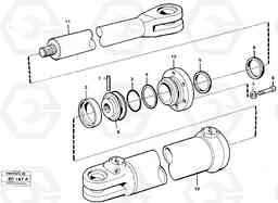 63398 Steering cylinder A25C VOLVO BM VOLVO BM A25C SER NO - 10256/ - 60911, Volvo Construction Equipment