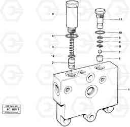 10583 Valve, circuit body and return valve A25C VOLVO BM VOLVO BM A25C SER NO - 10256/ - 60911, Volvo Construction Equipment