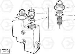 10584 Check valve A25C VOLVO BM VOLVO BM A25C SER NO - 10256/ - 60911, Volvo Construction Equipment