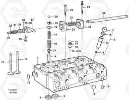 10920 Cylinder head A25C VOLVO BM VOLVO BM A25C SER NO - 10256/ - 60911, Volvo Construction Equipment