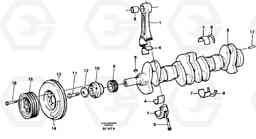 16844 Crankshaft and related parts A25C VOLVO BM VOLVO BM A25C SER NO - 10256/ - 60911, Volvo Construction Equipment