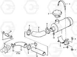 88516 Inlet system A25C VOLVO BM VOLVO BM A25C SER NO - 10256/ - 60911, Volvo Construction Equipment