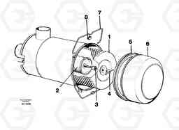 55312 Air filter A20C VOLVO BM VOLVO BM A20C SER NO - 3051, Volvo Construction Equipment