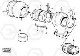 16854 Exhaust pressure regulator with Fitting Parts A25C VOLVO BM VOLVO BM A25C SER NO - 10256/ - 60911, Volvo Construction Equipment