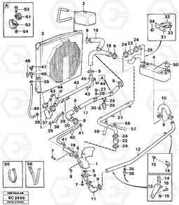 88124 Cooling system A25C VOLVO BM VOLVO BM A25C SER NO - 10256/ - 60911, Volvo Construction Equipment