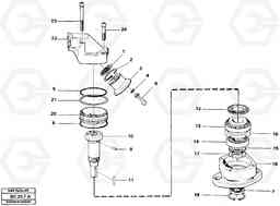 13585 Hydraulic motor, fan A25C VOLVO BM VOLVO BM A25C SER NO - 10256/ - 60911, Volvo Construction Equipment