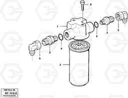 26260 Oil filter, cooling fan A25C VOLVO BM VOLVO BM A25C SER NO - 10256/ - 60911, Volvo Construction Equipment