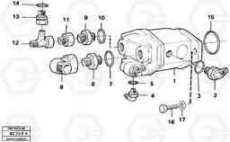 54019 Hydraulic pump with fitting parts A25C VOLVO BM VOLVO BM A25C SER NO - 10256/ - 60911, Volvo Construction Equipment