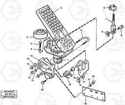 81817 Pedal A25C VOLVO BM VOLVO BM A25C SER NO - 10256/ - 60911, Volvo Construction Equipment