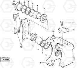 10572 Disc brake A25C VOLVO BM VOLVO BM A25C SER NO - 10256/ - 60911, Volvo Construction Equipment