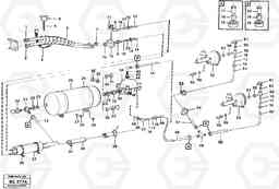 83414 Brake system trailer 4 X 4 A25C VOLVO BM VOLVO BM A25C SER NO - 10256/ - 60911, Volvo Construction Equipment