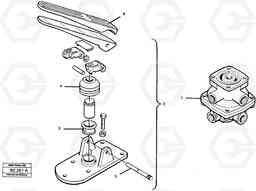 17837 Footbrake valve A25C VOLVO BM VOLVO BM A25C SER NO - 10256/ - 60911, Volvo Construction Equipment