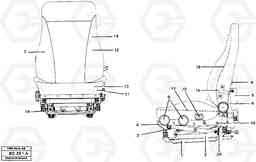 38289 Operator's seat A25C VOLVO BM VOLVO BM A25C SER NO - 10256/ - 60911, Volvo Construction Equipment